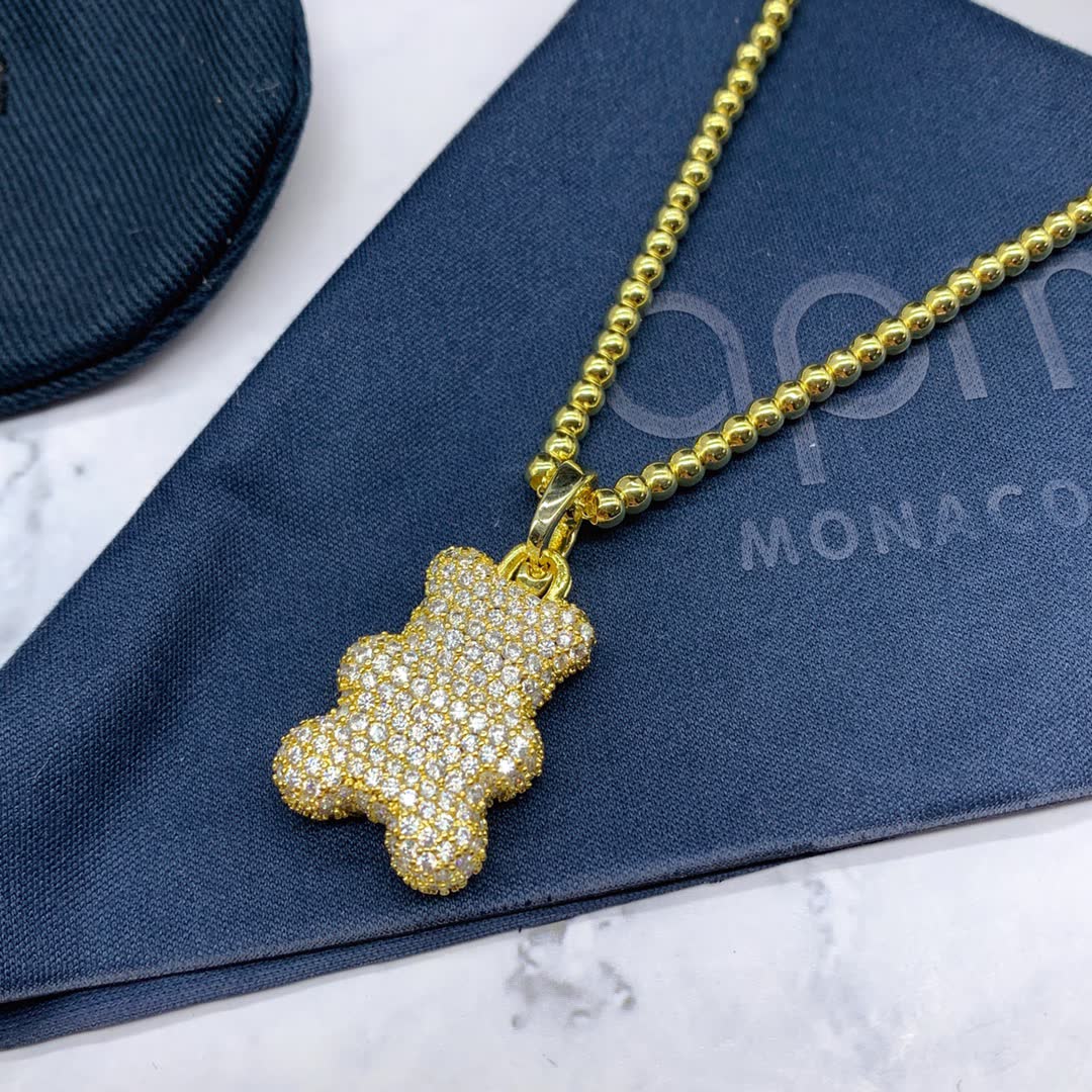 APM Monaco Aorm Bear Pendant Necklace